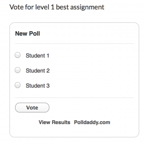 Voting for level 1 started